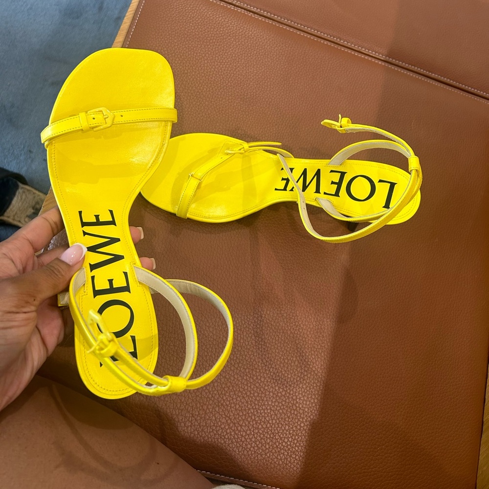 YELLOW LOEWE HEELS